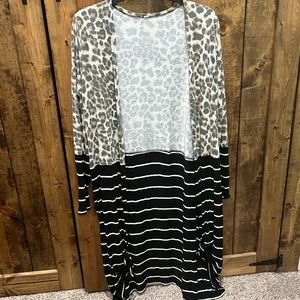 Knee length cardigan